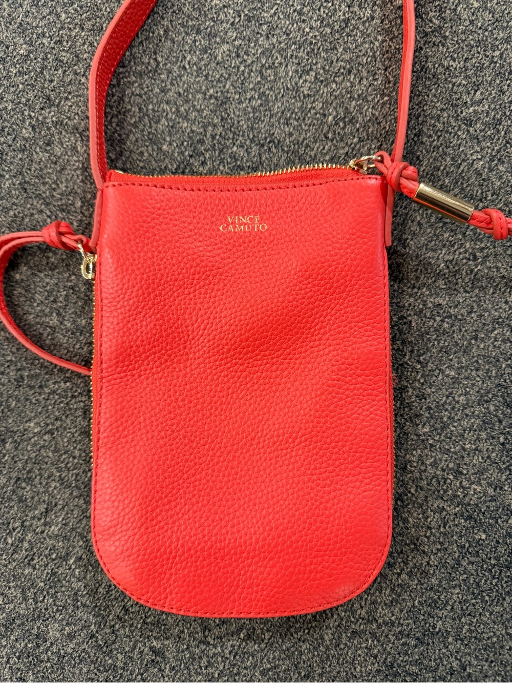 NWOT Vince Camuto Pebbled Leather Crossbody purse